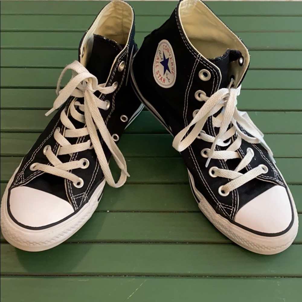 Black high top Converse